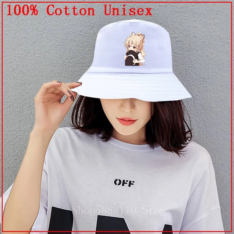 TouHou Project Hakurei Reimu Kirisame Marisa Bucket Hat Men Women Summer Cosplay Costume Panama Cap bob Fisherman | Аксессуары для
