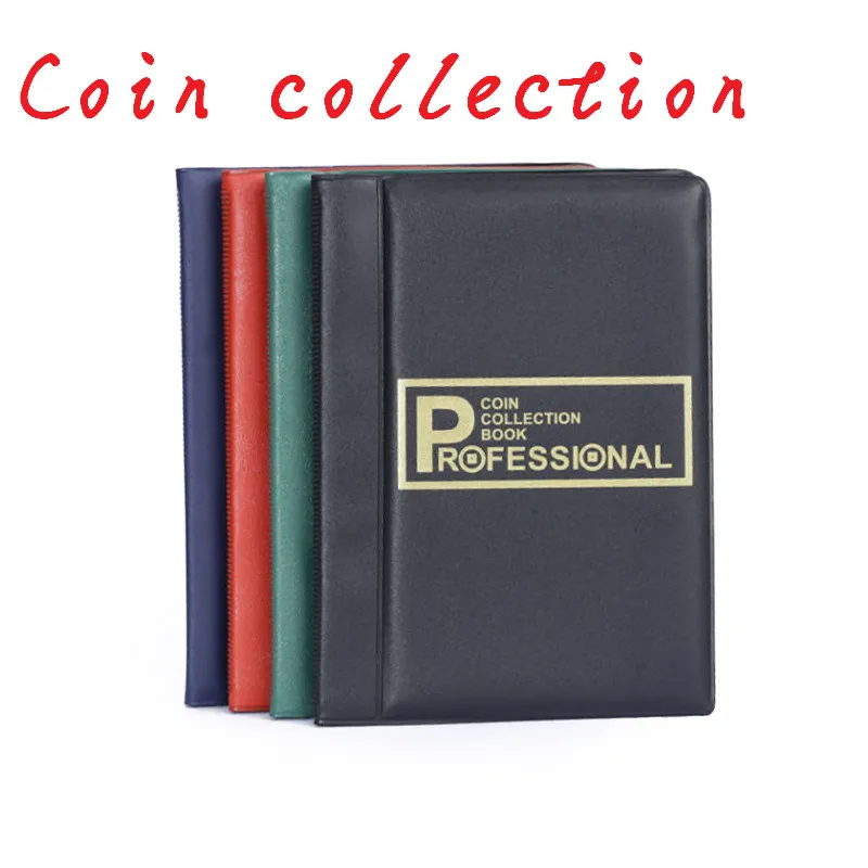 Коллекционный альбом для коллекционирования монет 120 позолоченные монеты