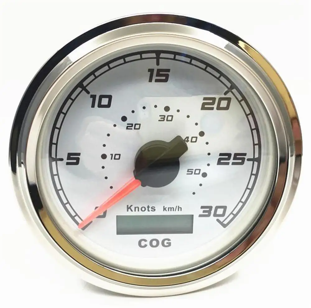 1 шт. белый скоростной измеритель скорости с GPS 85 мм 0 30 узлов 50 км/ч|speedometer|speedometer