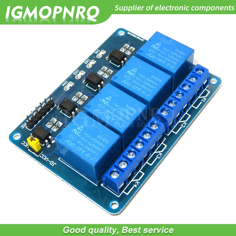 4-Канальный Релейный модуль, 5 В, защитный экран для ARM PIC AVR DSP Electronic 5 В, 4-Канальный Релейный Модуль