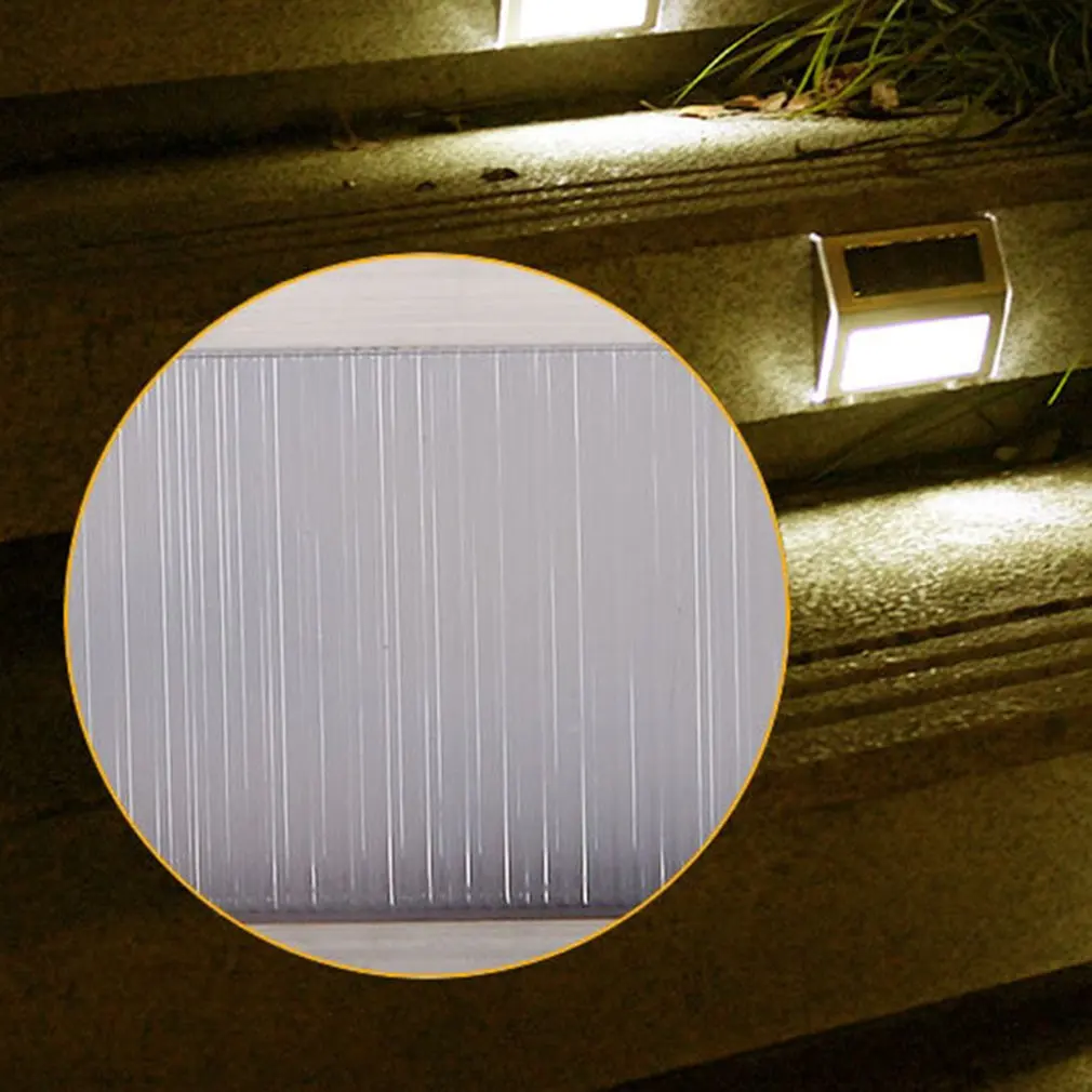 

3 LEDs Outdoor Wall Light Modern Solar Powered Lamp With Smart Lighting Sensor IP65 Waterproof For Outside Stairs Pathway Garde