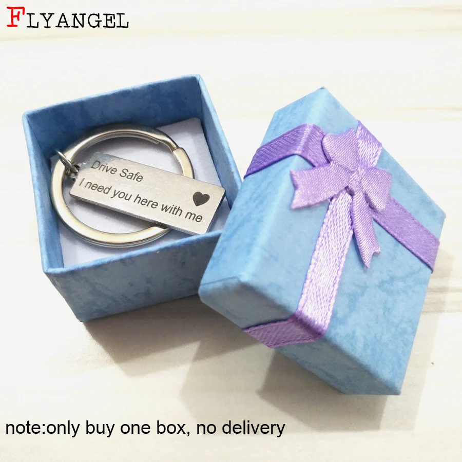 FLYANGEL гравированный привод безопасный Брелок с коробкой | Украшения и аксессуары