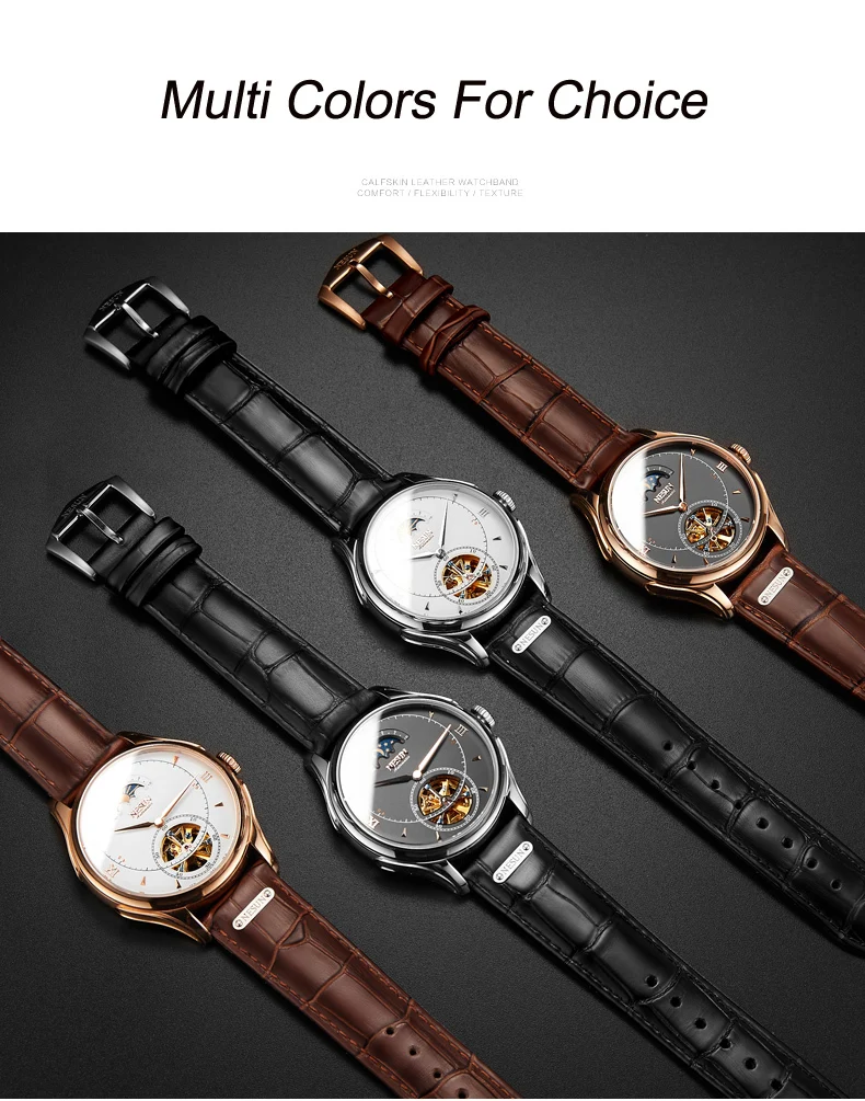 Nesun Tourbillion автоматические механические мужские часы с скелетом, роскошные Брендовые мужские часы, водонепроницаемые мужские часы, N9038-4