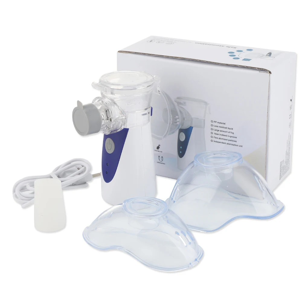 

Портативный портативный сетчатый распылитель медицинский Бесшумный ультразвуковой прибор для парения ингалятор для здоровья мини-распыл...