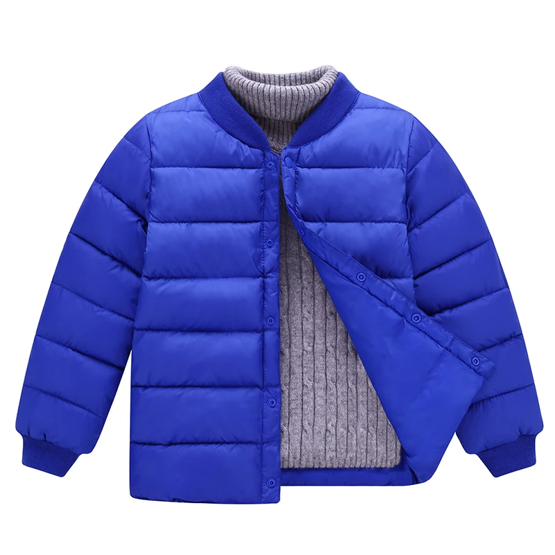 Детский пуховой хлопковый костюм большой мальчик девочка хлопковое пальто