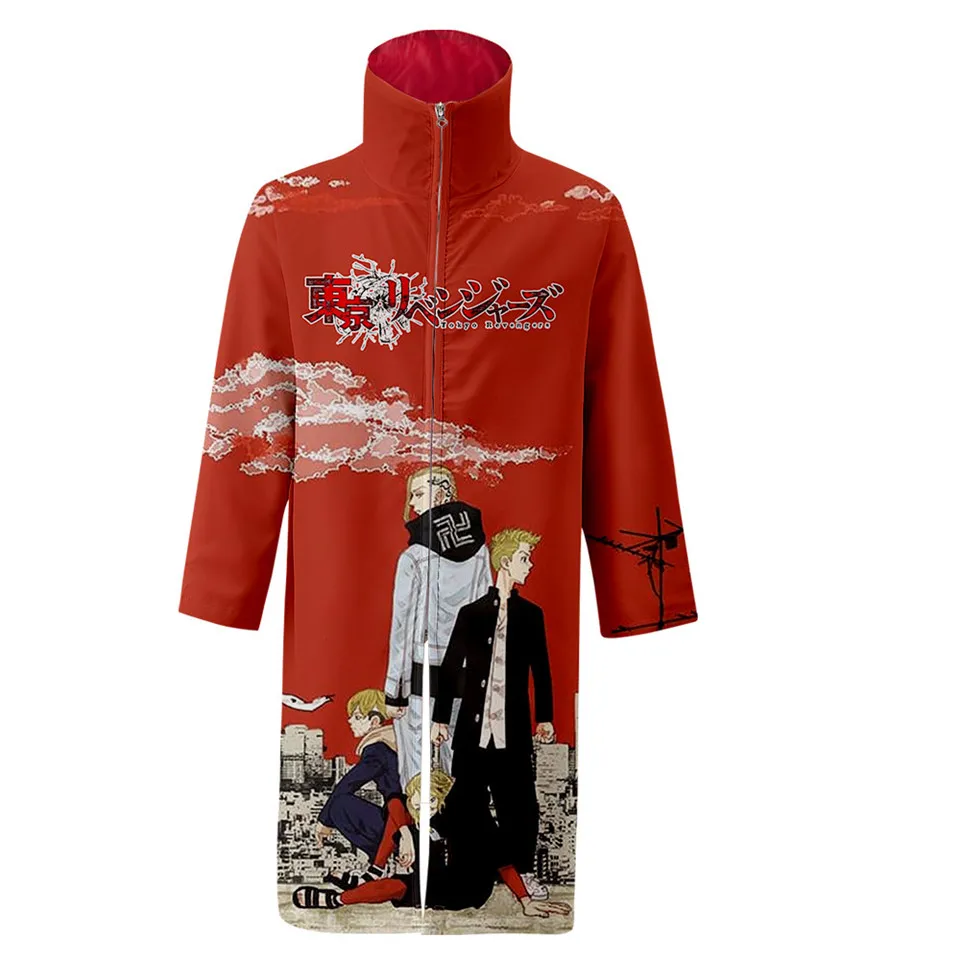 

Tokyo Revengers 3D Anime Japanese Kimono Haori Yukata Cosplay Women/Men Casual Long Sleeve Streetwear Zipper Hoodies Coat