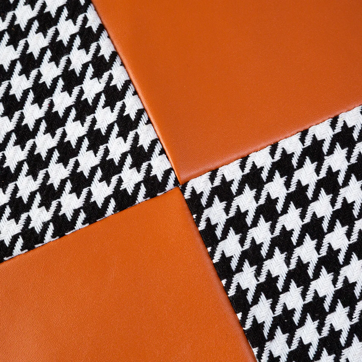 45x45 см квадратная Роскошная оранжевая наволочка из искусственной кожи для