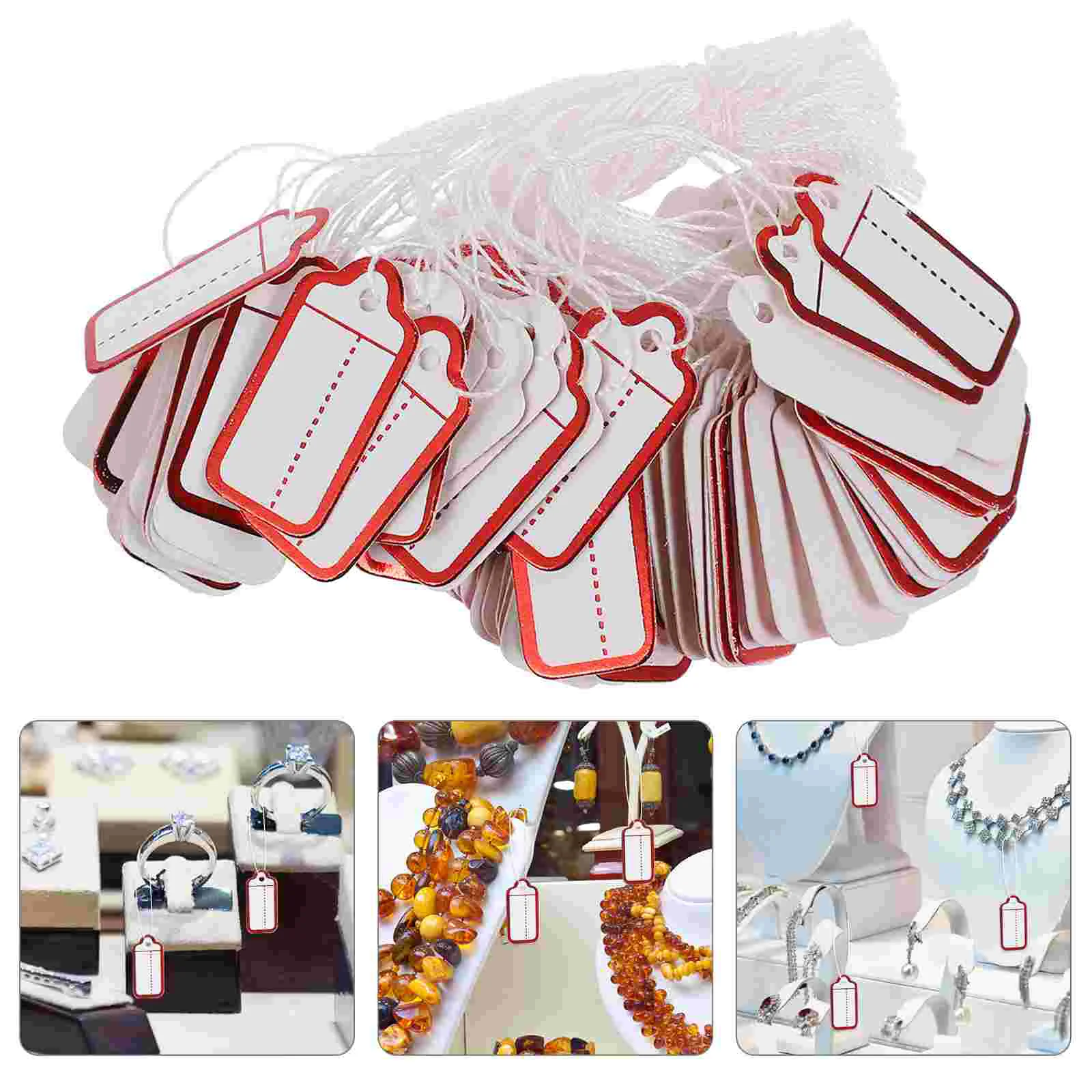 500 шт. прочная ценовая этикетка бирка для ювелирных изделий бумажная Подарочная