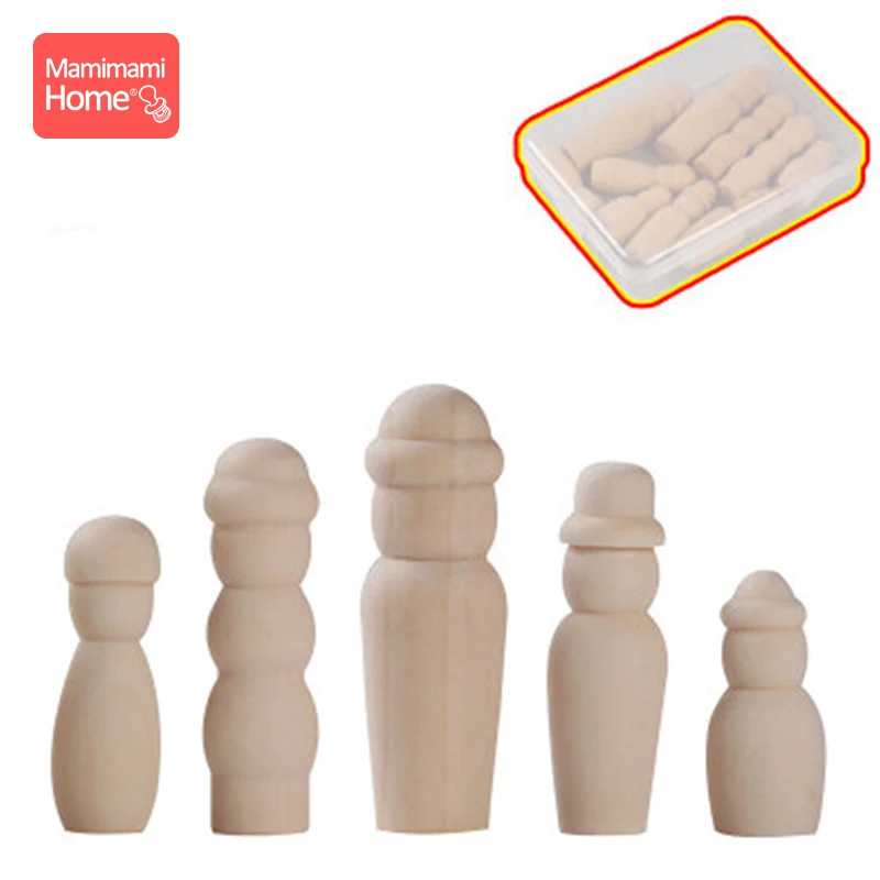 10 шт. деревянная кукла с коробкой ручной работы пустая грызуна детский