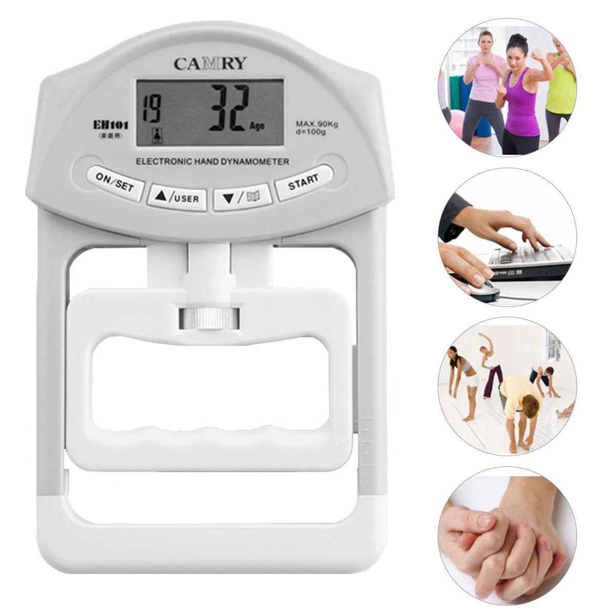 Высокоточный тензодатчик цифровой Ручной динамометр Электрический захват