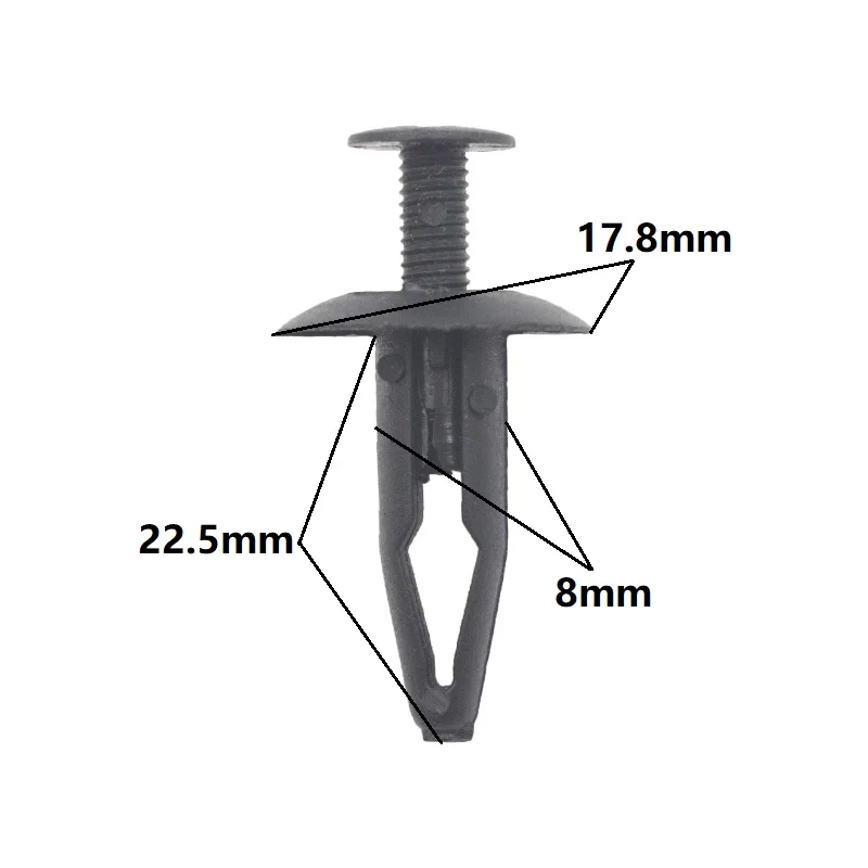 

50 шт., крепежные заклепки для Toyota