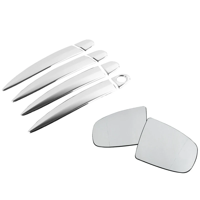 

Накладка на дверную ручку автомобиля, 8 шт., с 1 паром боковых зеркал заднего вида для BMW E90, 323I, E70, X5, E71, X6