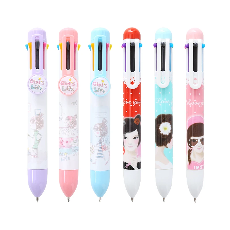 

Ручка шариковая многоцветная, 0,5 мм, 2 шт., Симпатичные кисти