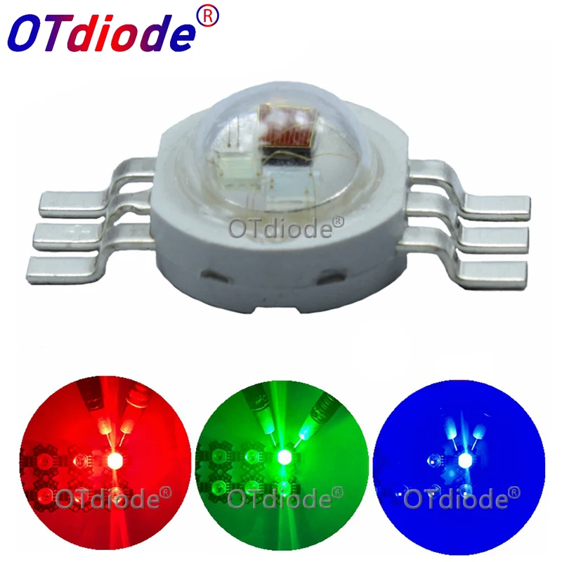 50 шт. 9 Вт LED RGB высокая мощность диодный чип лампы шесть ног 700mA 3 2-3 4 в Тайвань