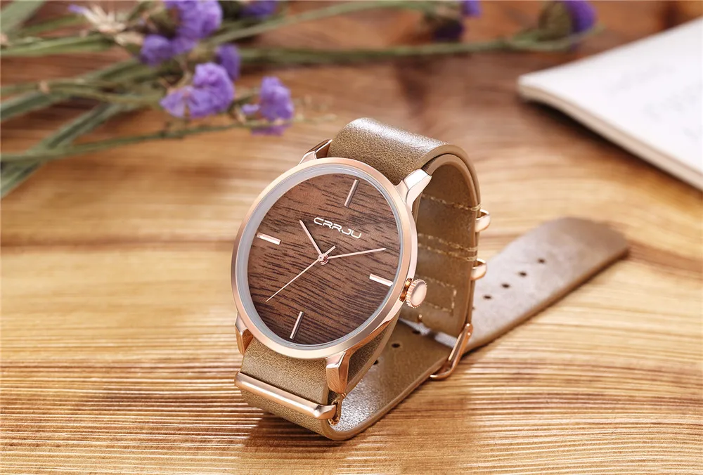 Модное платье подарок леди кварцевые часы для девочек ультра-тонкие наручные