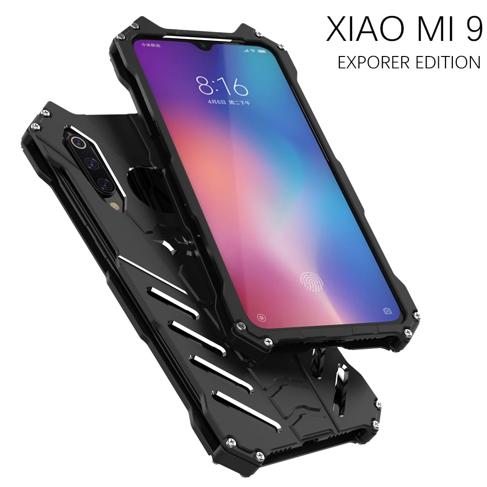 Luxury Batman Kickstand Shockproof Armor Metal Phone Case for Xiaomi 9 SE 8 Lite A3 A2 Cover Aluminum Bumper |