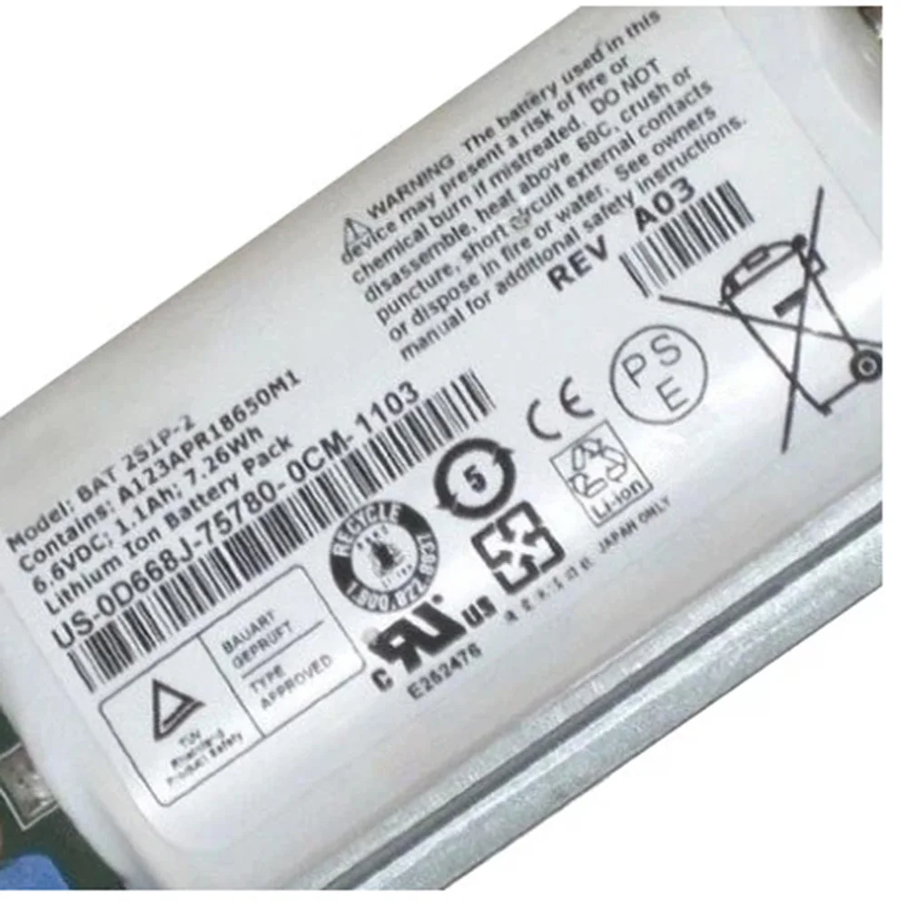 Аккумулятор для контроллера Dell Raid 6 в а · ч Вт BAT 2S1P-2 PowerVault MD3200 MD3200i MD3220i 0D668J 2S1P D668J |