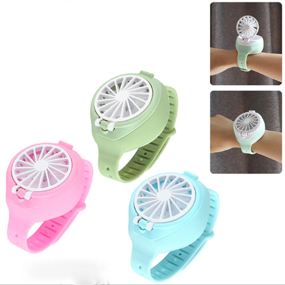 

Portable Mini Fan USB Rechargeable Small Fan Electric Watch Simple Fan