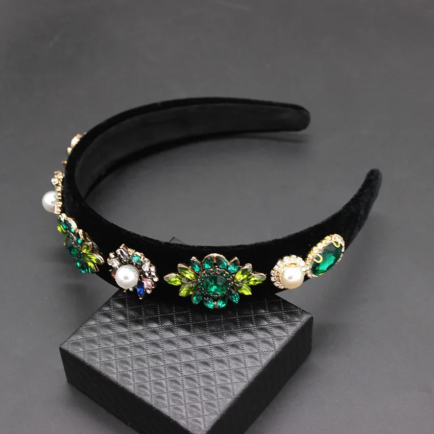 Украшение для волос тиара свадебные аксессуары кристалл барокко повязка на