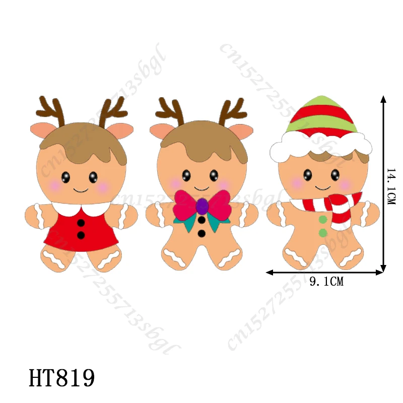 Пресс-формы для рождественской куклы-новая форма высечки и дерева HT819 подходит