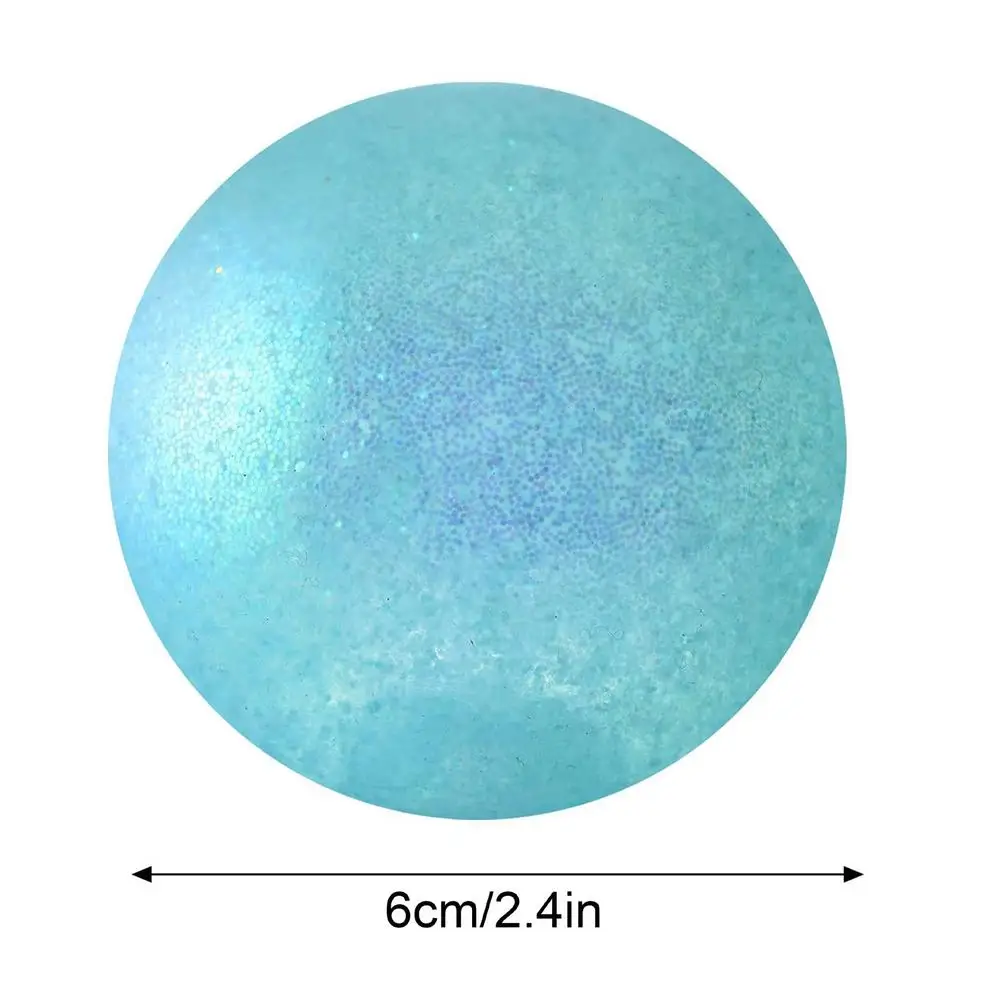 

Squeezing Balls Glitter Ball Soft Colorful Sensory Toy Decompression Balls Relieve Stress Toy Kids Gifts