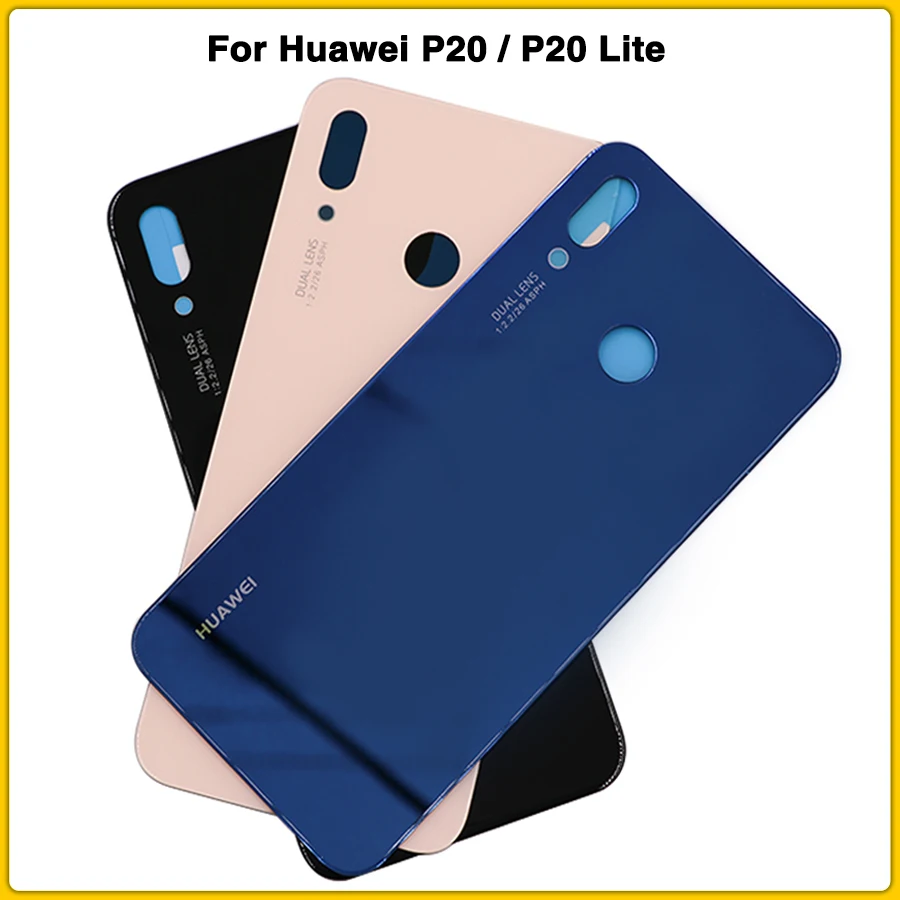 Чехол для задней панели P20, стекло для huawei P20 P20 Lite Nova 3e, задняя крышка для батареи, запасная крышка для задней панели