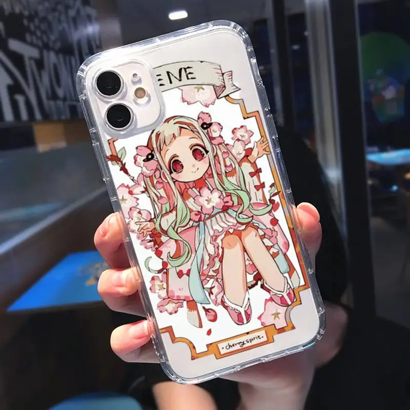 

Anime boy Hanako-kun Phone Case Transparent soft For iphone 5 5s 5c se 6 6s 7 8 11 12 plus mini x xs xr pro max