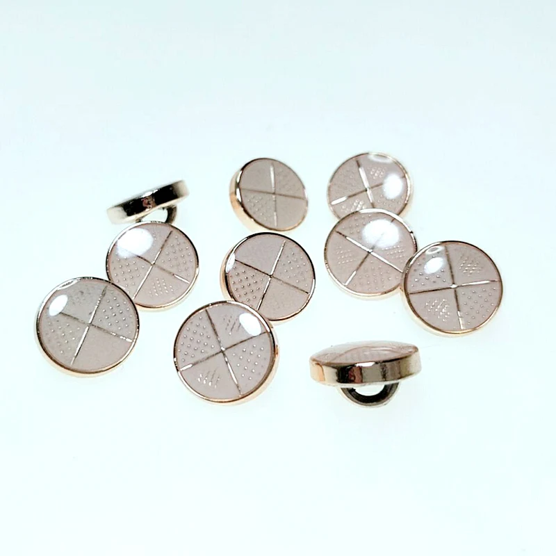 HL Set of 30/50/150pcs 11mm Dripping Oil Shank Plating Buttons for DIY Apparel Sewing, Shirt Buttons image 4