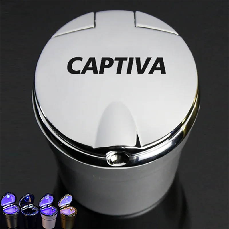 

Car Ashtray With Led Lights With Cover Creative Personality Covered Car multi-function Car Supplies For Chevrolet captiva 2015