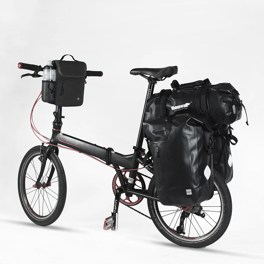 

Rhinowal Full Waterproof Bicycle Luggage Bags Multi Travel Bag Road Bike Rear Rack Trunk Cycling Saddle Storage Pannier 20L 27L
