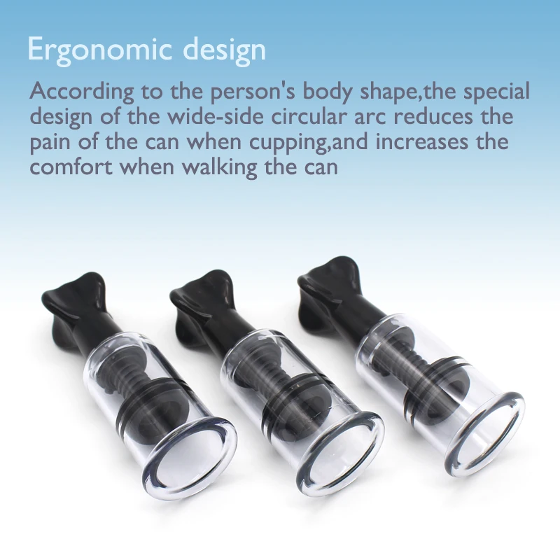 1/2 шт. Вращающаяся ручка вакуумной вакуумный массаж тела Банки для вакуумного