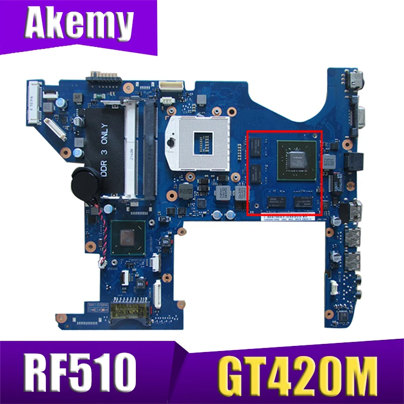 

AKEMY BA92-07132B BA92-07132A For samsung RF510 Laptop motherboard HM55 GeForce GT420M warranty 60 days