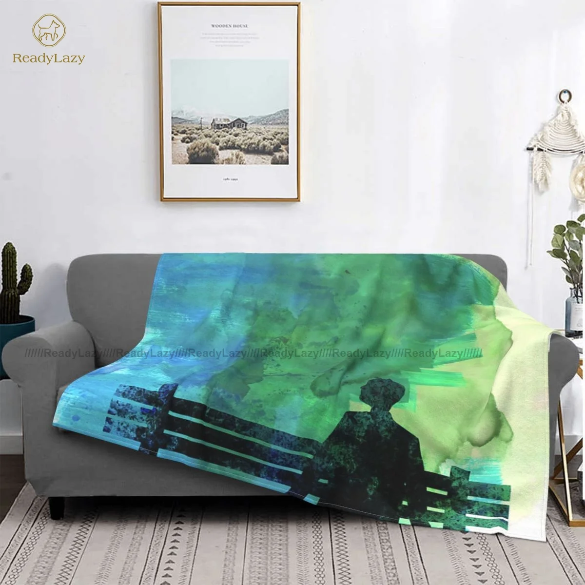 

Forrest Gump manta suave colcha de moda polar peludo sofá Manta