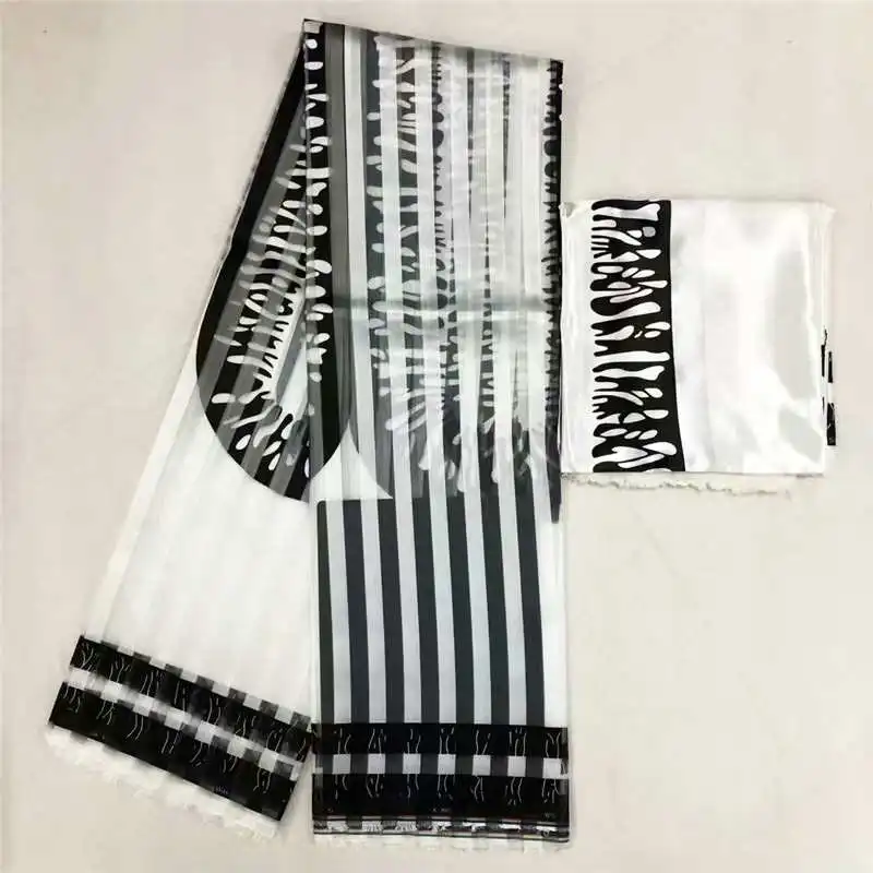 Высококачественная атласная шелковая лента с принтом в африканском стиле 2 ярда