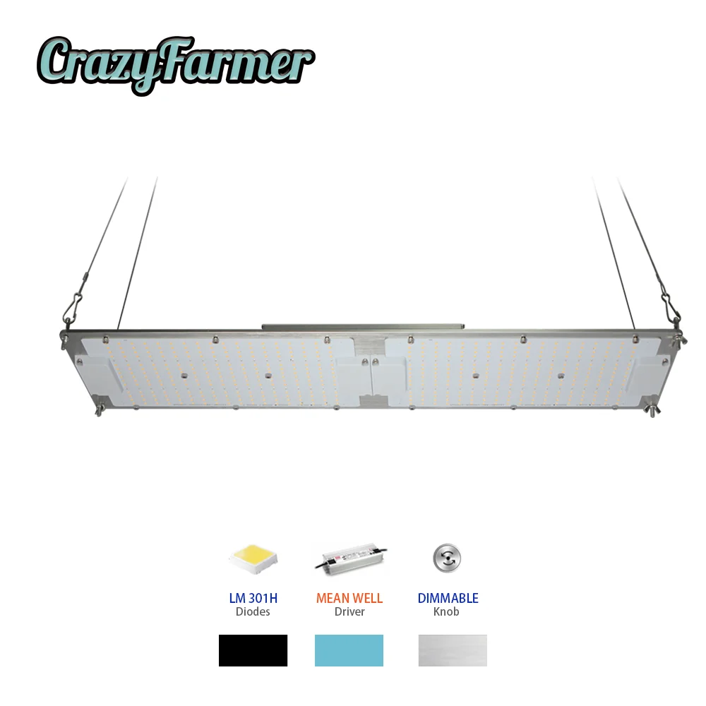 

Pre-assembled Geeklight Emerson Effect 240W lm301b Seoul Led Grow Light mix Epistar 660nm full spectrum for 3'x3' Growing Tent