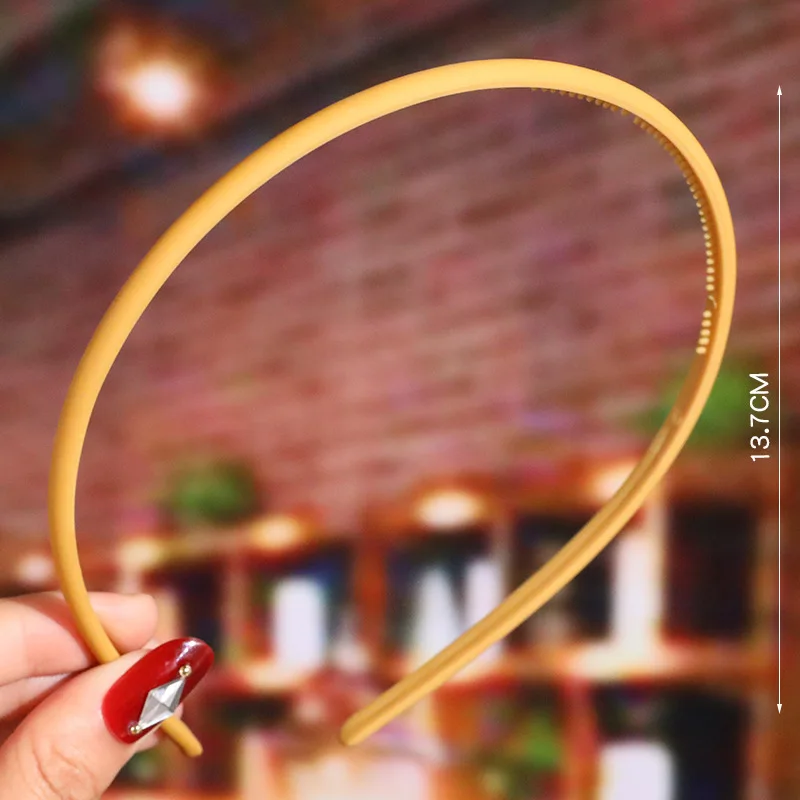 

Korean Frosted Non-Slip Hairbands Hair Hoop Turban for Women Simple Soild Plastic Wave Headbands Bezel Girls Hair Accessories