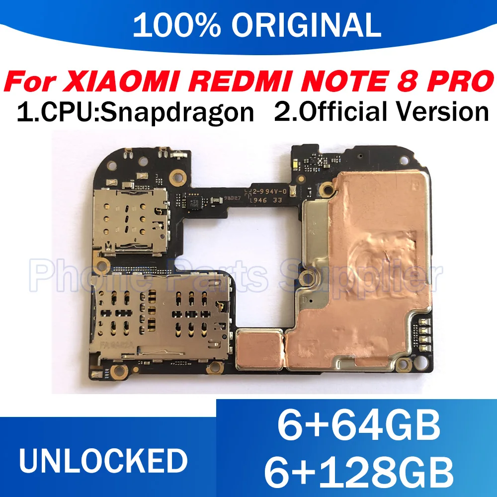 Материнская плата оригинальная хорошо разблокированная основная 128 Гб 64 ГБ для