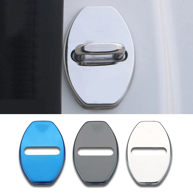 8 шт крышка дверного замка автомобиля Нержавеющая сталь дверные замки Защитная