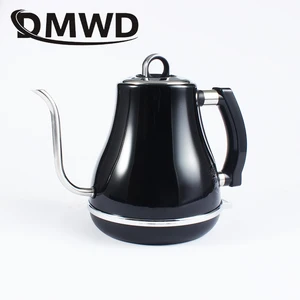 Электрический чайник DMWD из нержавеющей стали, 1 л, капельная гусиная горловина, длинное горлышко, подогрев горячей воды, котел, обогреватель, ЕС, США