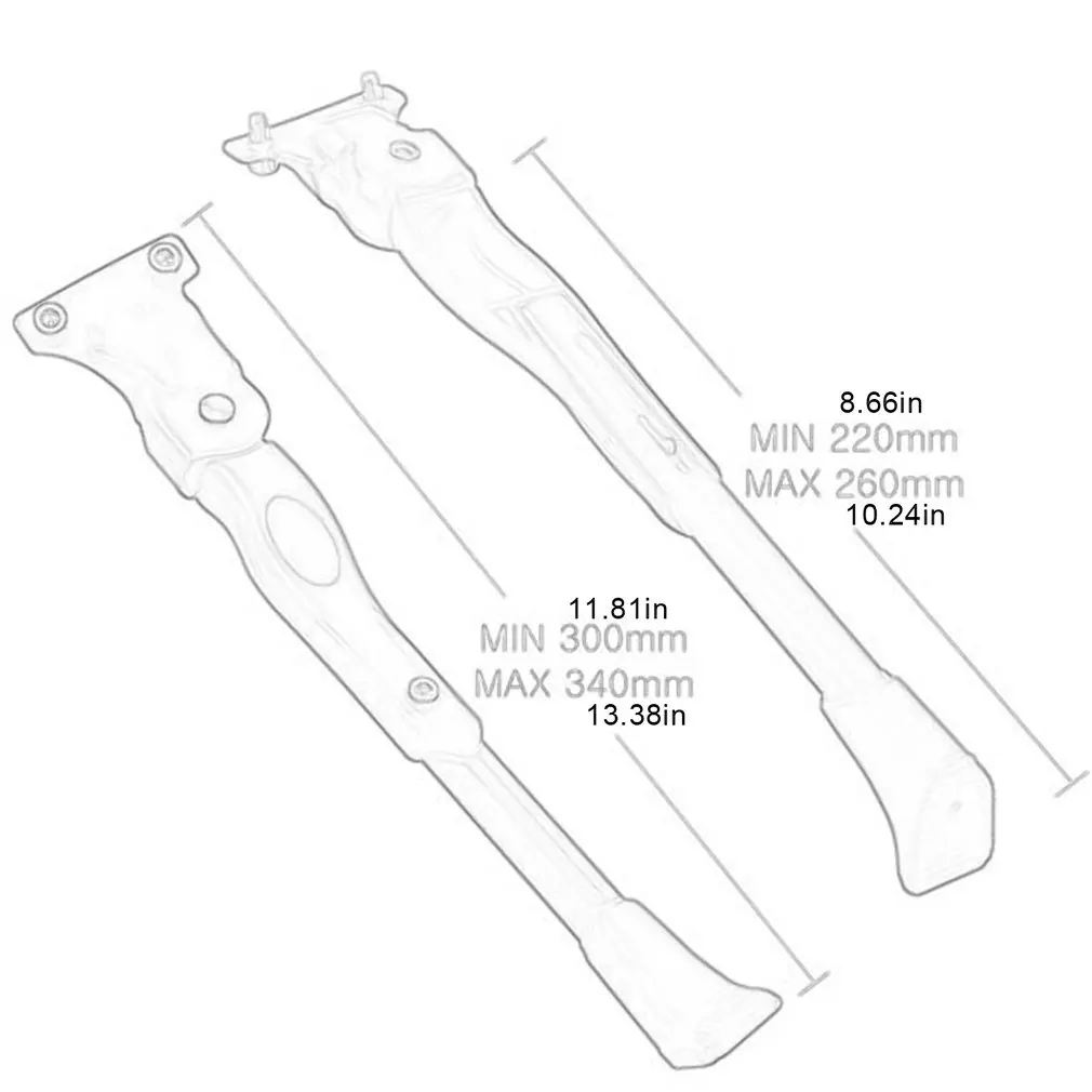 

Bike Kickstand 34.5-40cm Adjustable MTB Road Bike Parking Rack Mountain Bike Support Side Kick Stand Foot Brace Cycling Parts