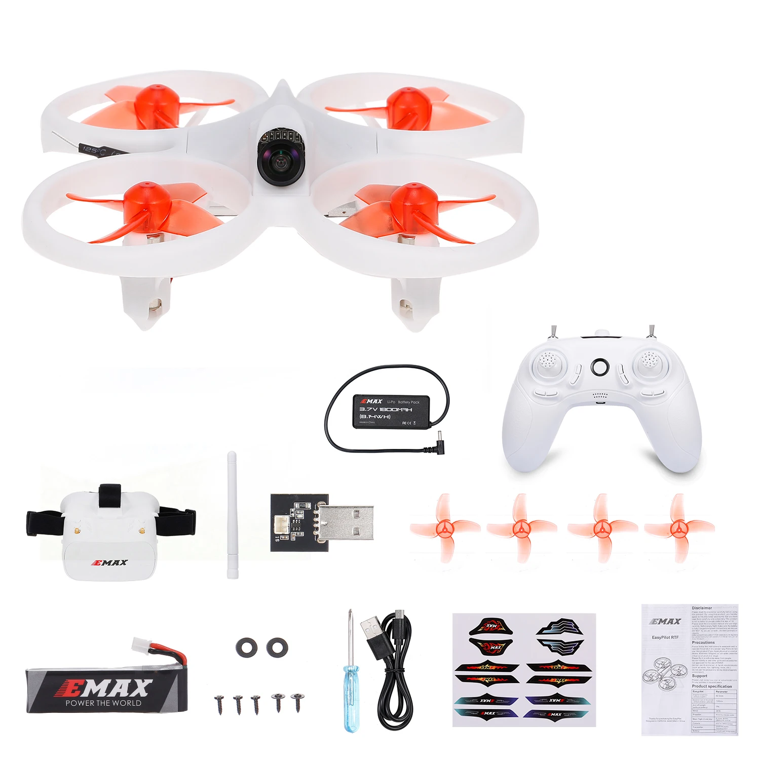 2 4G 6CH EMAX EZ пилот Дрон FPV гоночный Радиоуправляемый 50 км/ч высокая скорость с 600TVL