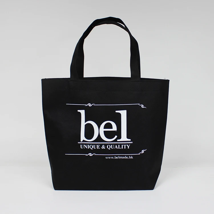 Black Foldable Tote Purse Reusable Bags Wholesale Personalized Shopping Totes Reusable Shopping Wholesale Pre Printed Bag Market