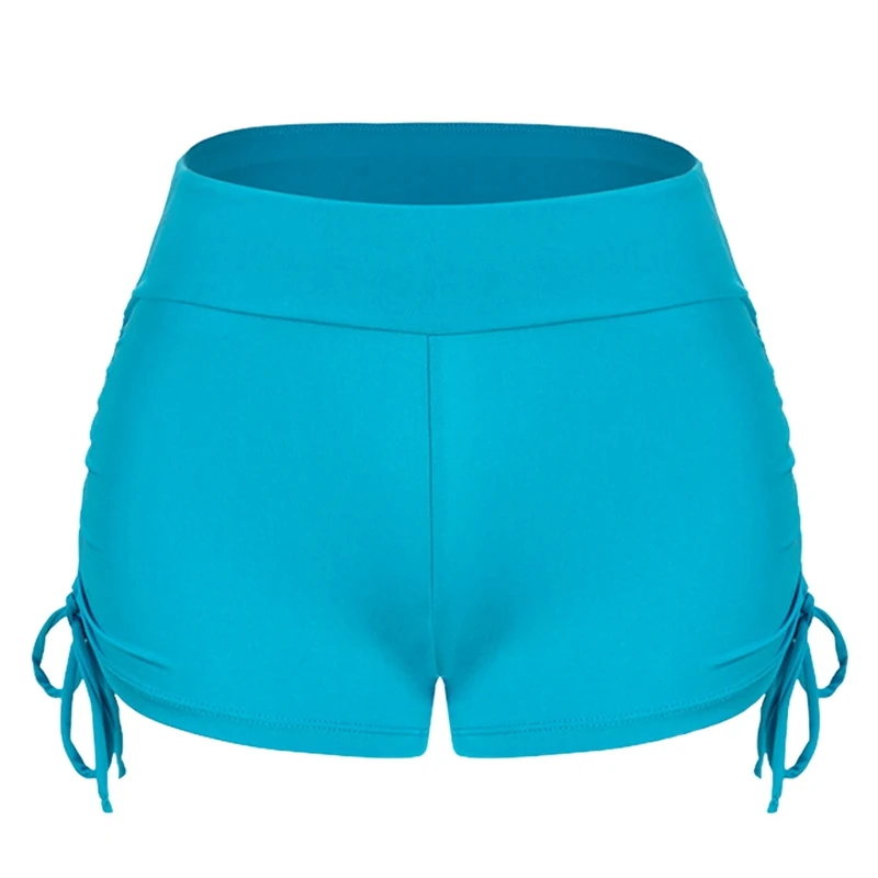 

Ladies Summer Drawstring Sports Shorts Gym Yoga Workout High Waist Skinny Elastic Casual Short