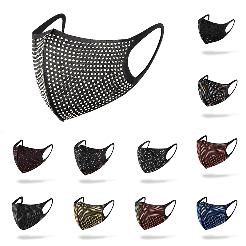 

Блестящая Маска с кристаллами для женщин, модные блестящие маскарадные маски с блестками Стразы для костюма на Хэллоуин, косплей