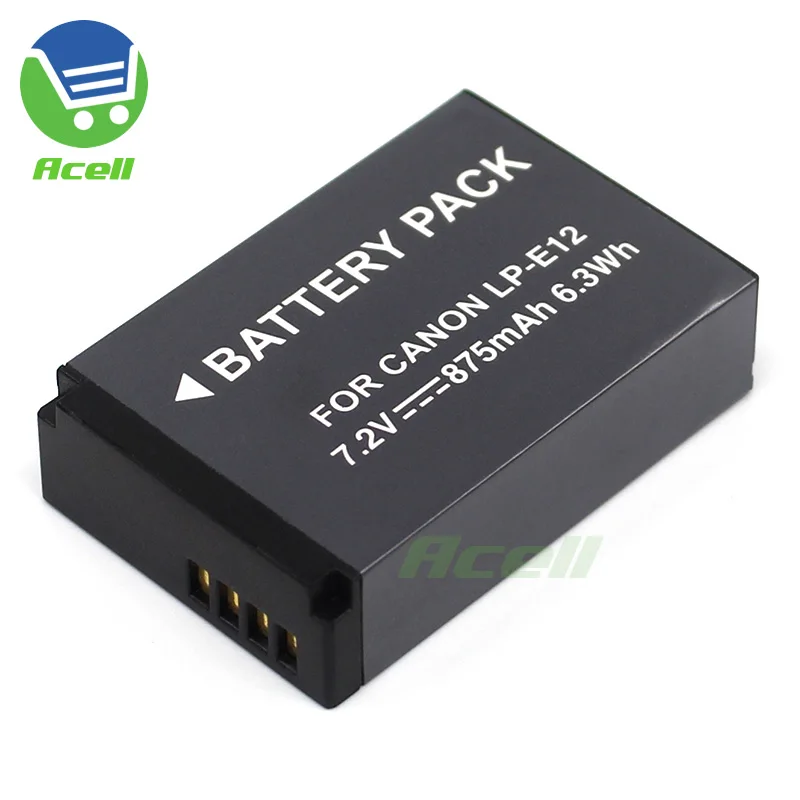 

LP-E12 Battery for Canon PowerShot SX70 HS EOS M200 M M2 M10 M50 M100 100D EOS Kiss M X7 EOS Rebel SL1 SX70HS Camera