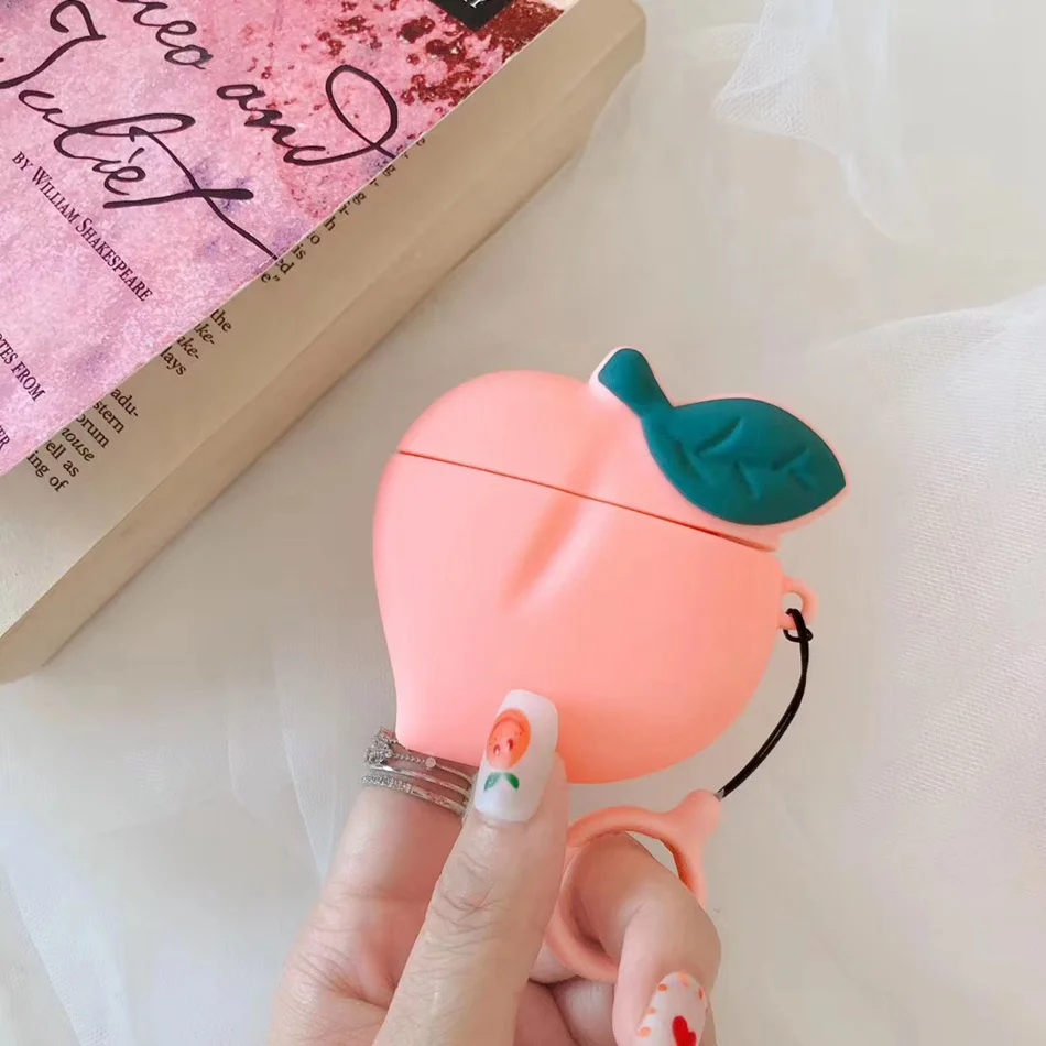 Симпатичные Bluetooth беспроводные наушники чехол для AirPods 2 чехол силиконовый медведь мультфильм чехол для Apple Air Pods чехол аксессуары ремешок - Цвет: 677U