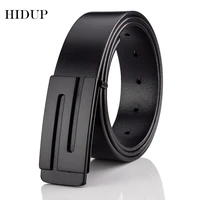 hidup quality design s letter smooth buckle metal black belts solid cow cowskin leather belt for men jeans accessories nwj600