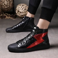 2021 new high top sports shoes non slip simple fashion mens casual outdoor walking tourism wear resistant breathable running