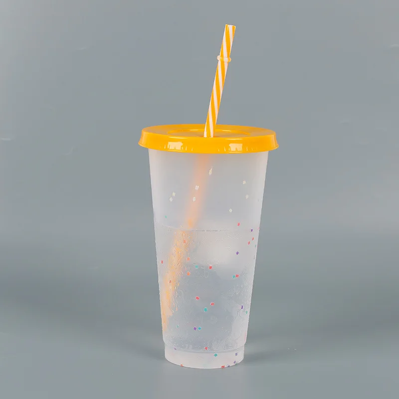 Transparent Color-changing Cup PP Plastic Temperature-sensitive Water When Cold Becomes Five-color Star | Дом и сад