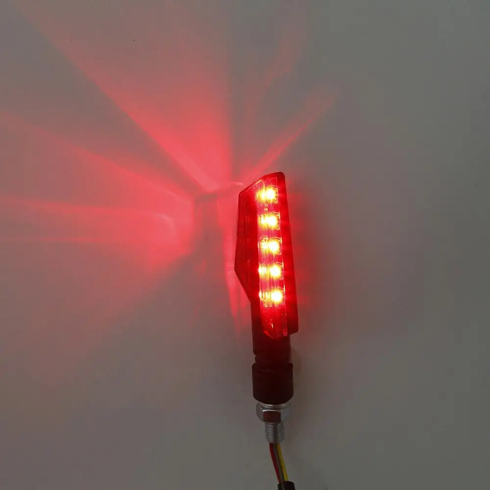 

Universal Motorcycle LED Turn Signal Lights Indicators Amber Red Blinker Lamp